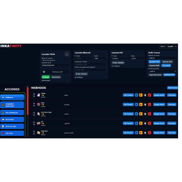 Overlay de ranking y tiempo de Inkafinity